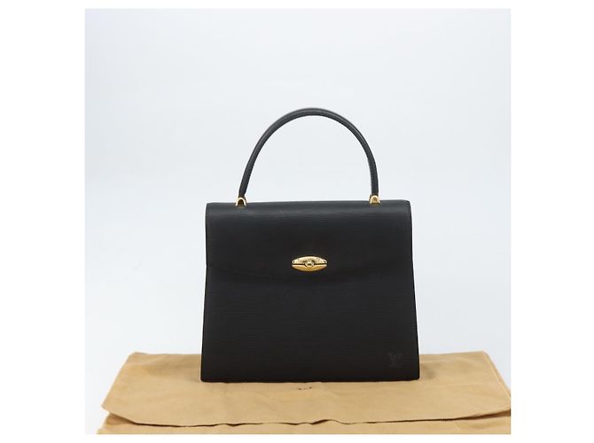 LOUIS VUITTON Borsa a Mano Epi Malesherbes Nera M52372 LV Auth mr1661 Nero - vista 12