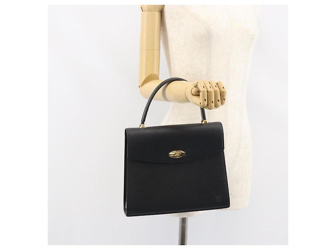LOUIS VUITTON Borsa a Mano Epi Malesherbes Nera M52372 LV Auth mr1661 Nero - vista 24