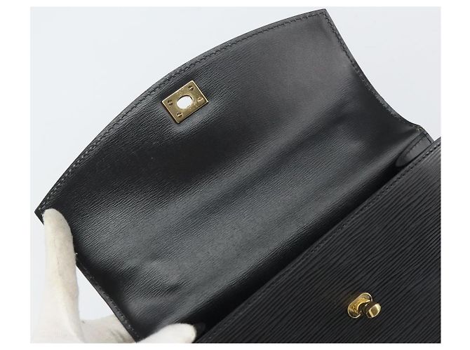 LOUIS VUITTON Borsa a Mano Epi Malesherbes Nera M52372 LV Auth mr1661 Nero - vista 8