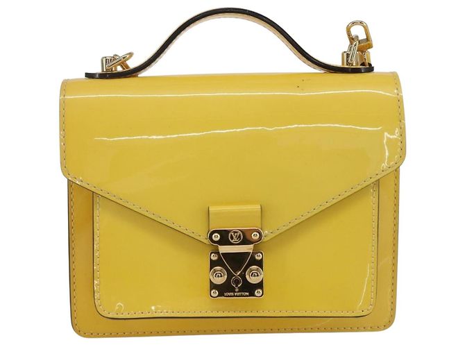 LOUIS VUITTON Monogram Vernis Monceau BB Borsa a Mano 2way Mimosa LV Auth 157331V - vista 13