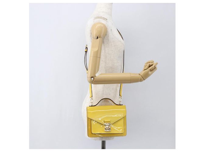 LOUIS VUITTON Monogram Vernis Monceau BB Borsa a Mano 2way Mimosa LV Auth 157331V - vista 26