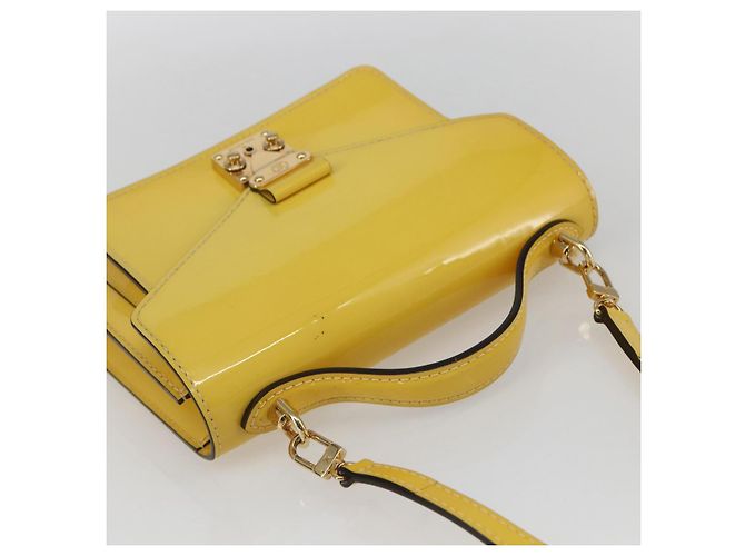 LOUIS VUITTON Monogram Vernis Monceau BB Borsa a Mano 2way Mimosa LV Auth 157331V - vista 6