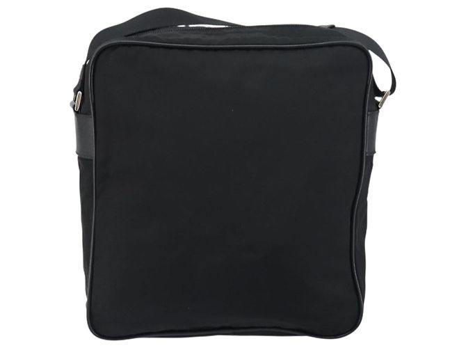 Borsa a Spalla PRADA in Nylon Nero Argento Autentica 151452 - vista 2