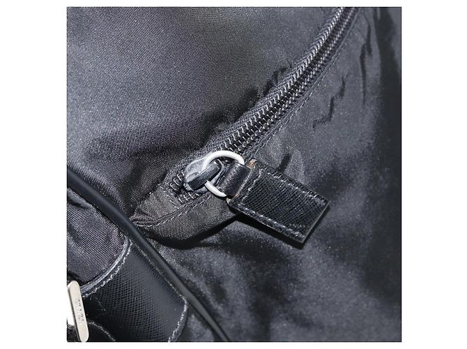 Borsa a Spalla PRADA in Nylon Nero Argento Autentica 151452 - vista 24