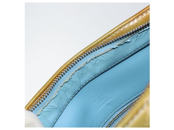 LOUIS VUITTON Borsa a Mano Monogram Vernis Houston Blu Baby M91005 LV Auth 156520 Blu chiaro - vista 10