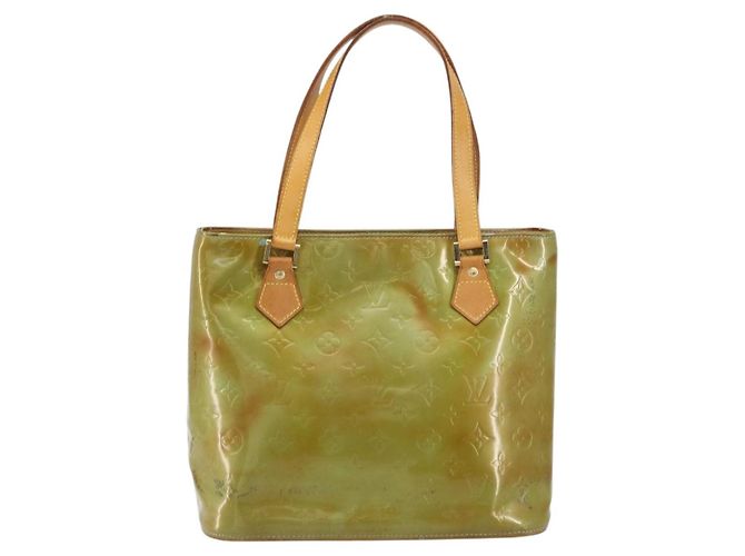 LOUIS VUITTON Borsa a Mano Monogram Vernis Houston Blu Baby M91005 LV Auth 156520 Blu chiaro - vista 13