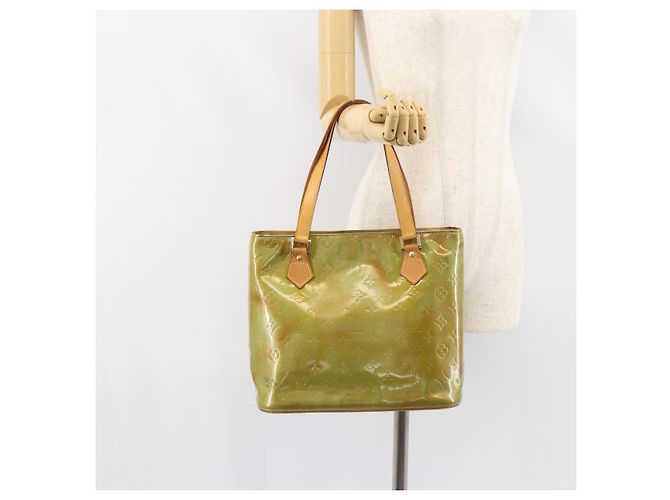 LOUIS VUITTON Borsa a Mano Monogram Vernis Houston Blu Baby M91005 LV Auth 156520 Blu chiaro - vista 25