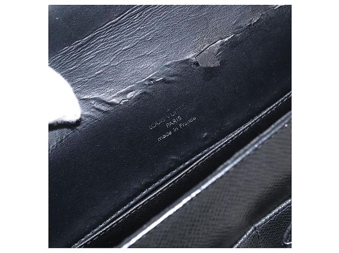 LOUIS VUITTON Taiga Serviette Kazan Aktentasche Ardoise M30802 LV Auth bs31723 Grau - Ansicht 9