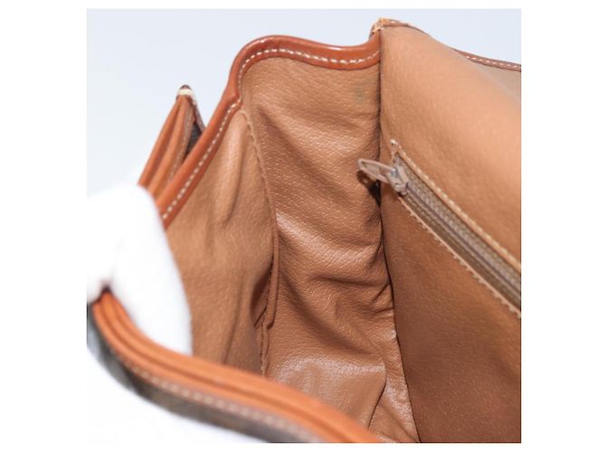 Céline Borsa a spalla in tela Macadam CELINE in pelle PVC marrone oro Auth ep12229 D'oro - vista 21