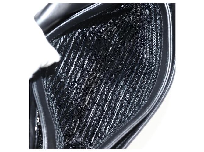 PRADA Borsa a Mano con Volant in Nylon 2 in 1 Argento Nero Auth am10099V - vista 22