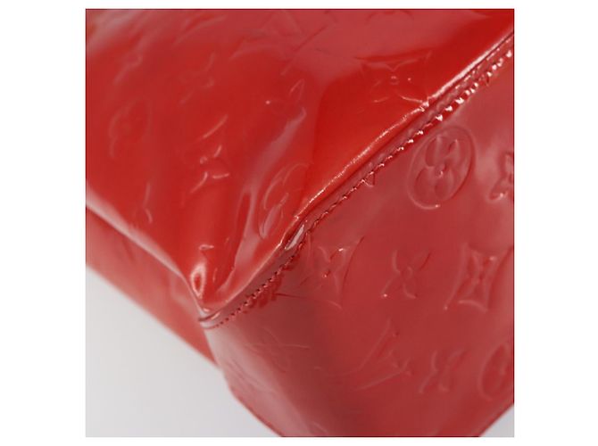 LOUIS VUITTON Monogram Vernis Reade MM Borsa a Mano Rossa M91086 LV Auth ep12299 Rosso - vista 16
