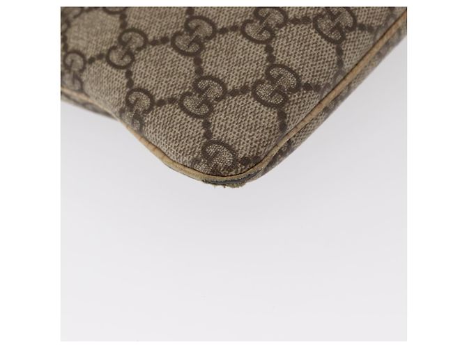 Borsa a mano GG Supreme in PVC beige e argento di GUCCI 117551 Auth gh1449 - vista 10