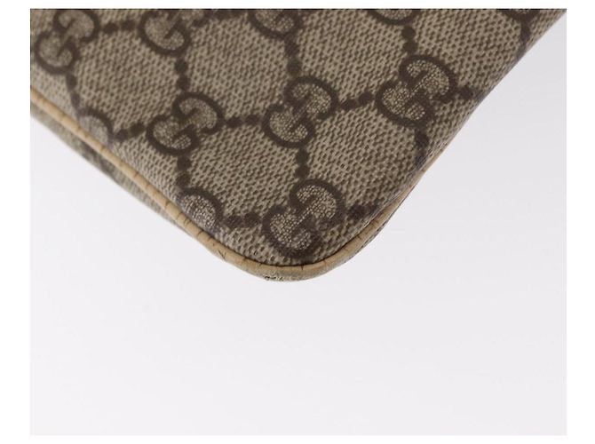 Borsa a mano GG Supreme in PVC beige e argento di GUCCI 117551 Auth gh1449 - vista 15