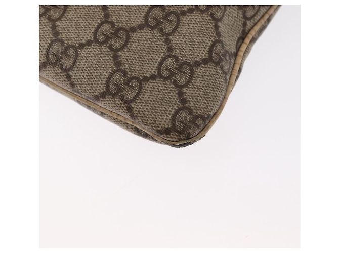 Borsa a mano GG Supreme in PVC beige e argento di GUCCI 117551 Auth gh1449 - vista 16