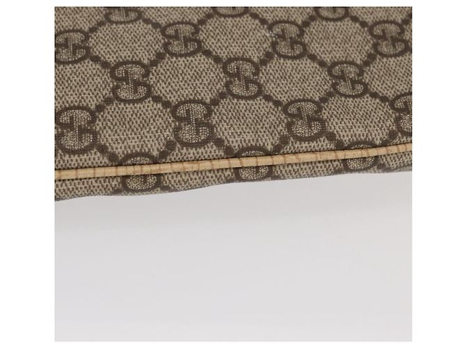 Borsa a mano GG Supreme in PVC beige e argento di GUCCI 117551 Auth gh1449 - vista 5