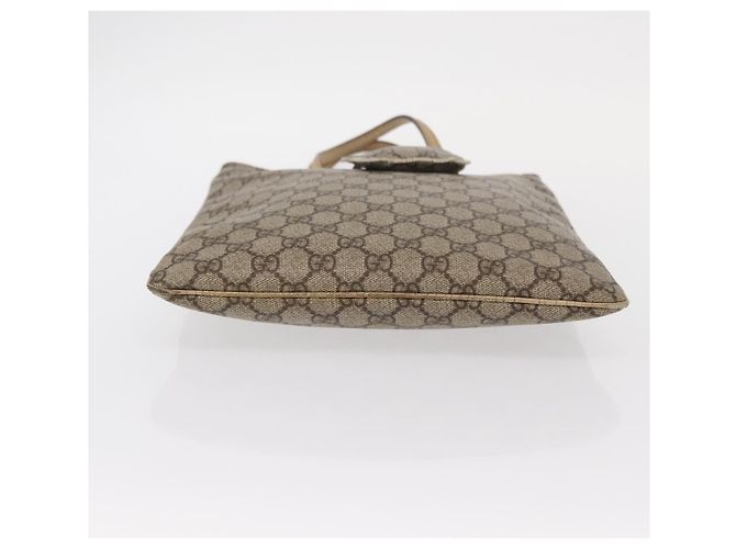Borsa a mano GG Supreme in PVC beige e argento di GUCCI 117551 Auth gh1449 - vista 6