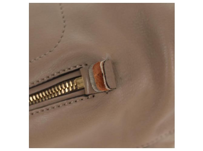 Chloé Chloe Fay Backpack Suede Leather 2way Beige Gold Auth BA8868 Golden - view 4
