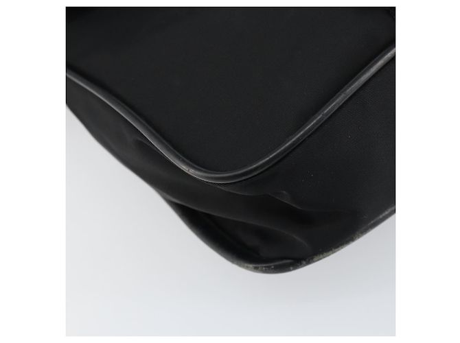 PRADA Schultertasche Nylon Schwarz Silber Authentisch 151622 - Ansicht 15