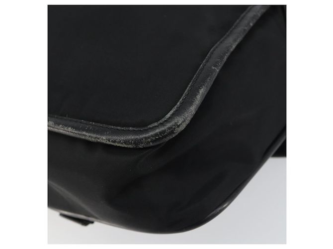 PRADA Schultertasche Nylon Schwarz Silber Authentisch 151622 - Ansicht 16