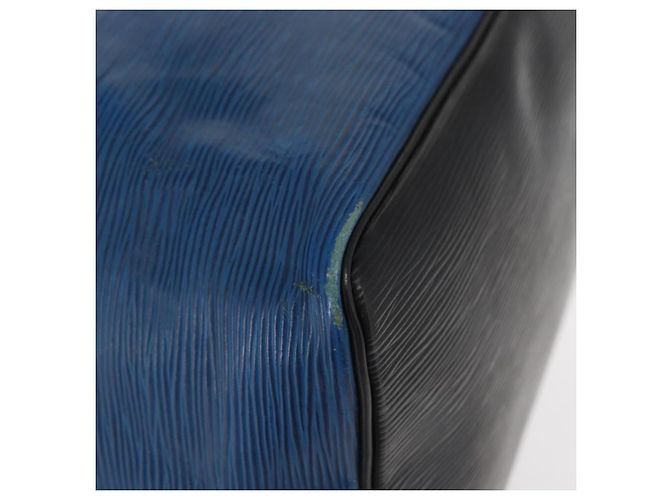 Noe LOUIS VUITTON Epi Petit Noé Tasche Bicolor Schwarz Blau M44152 LV Auth BA8744 - Ansicht 10