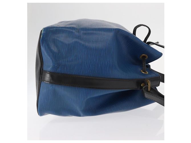 Noe LOUIS VUITTON Epi Petit Noé Tasche Bicolor Schwarz Blau M44152 LV Auth BA8744 - Ansicht 3