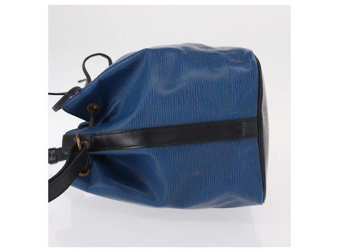 Noe LOUIS VUITTON Epi Petit Noé Tasche Bicolor Schwarz Blau M44152 LV Auth BA8744 - Ansicht 4