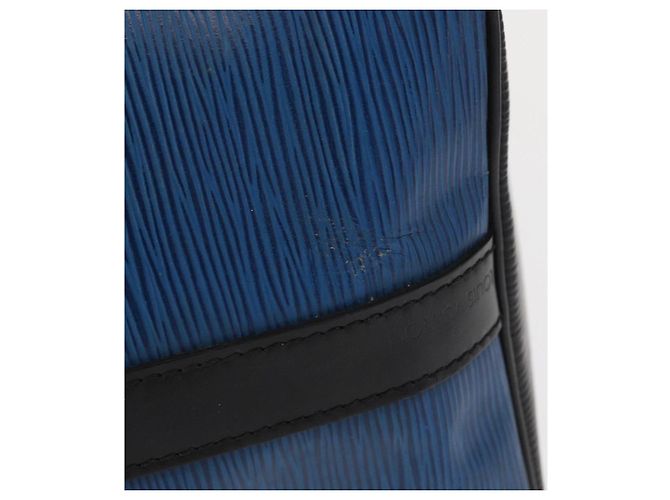 Noe LOUIS VUITTON Epi Petit Noé Tasche Bicolor Schwarz Blau M44152 LV Auth BA8744 - Ansicht 5
