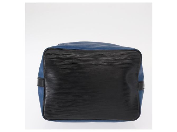 Noe LOUIS VUITTON Epi Petit Noé Tasche Bicolor Schwarz Blau M44152 LV Auth BA8744 - Ansicht 6