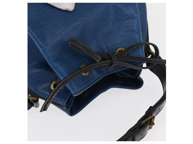 Noe LOUIS VUITTON Epi Petit Noé Tasche Bicolor Schwarz Blau M44152 LV Auth BA8744 - Ansicht 7