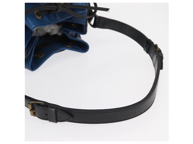 Noe LOUIS VUITTON Epi Petit Noé Tasche Bicolor Schwarz Blau M44152 LV Auth BA8744 - Ansicht 8