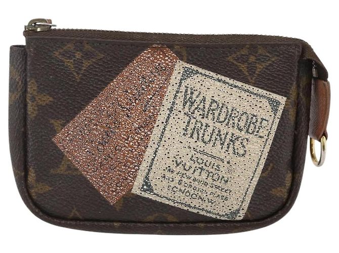 LOUIS VUITTON Collezione Etichetta Monogram Trousse Cre Pouch M63800 LV Auth 156625 - vista 13