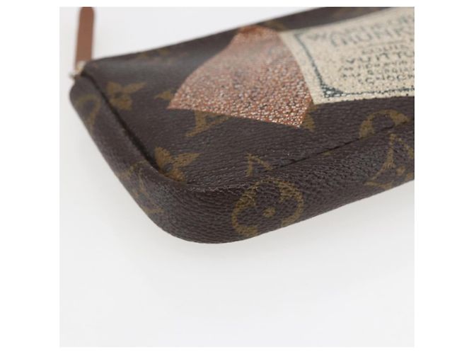 LOUIS VUITTON Collezione Etichetta Monogram Trousse Cre Pouch M63800 LV Auth 156625 - vista 14