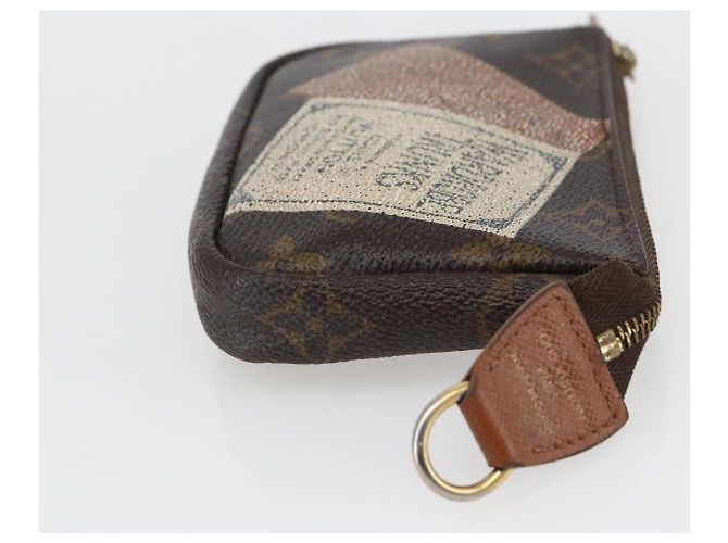 LOUIS VUITTON Collezione Etichetta Monogram Trousse Cre Pouch M63800 LV Auth 156625 - vista 4
