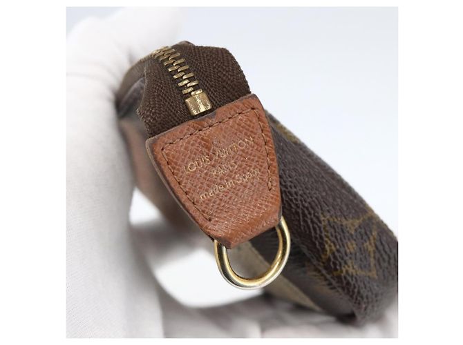 LOUIS VUITTON Collezione Etichetta Monogram Trousse Cre Pouch M63800 LV Auth 156625 - vista 8