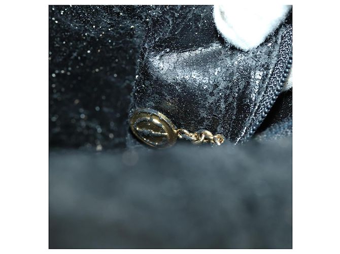 Borsa a Spalla in Pelle Gucci Bamboo 2way Nera Oro 001 1577 2123 Auth kk577 Nero D'oro - vista 10
