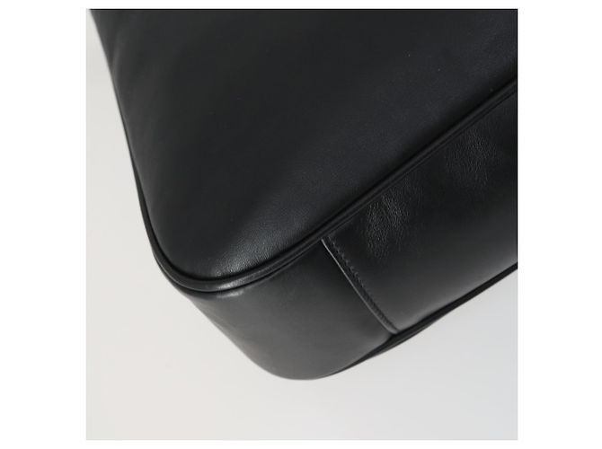 Borsa a Spalla in Pelle Gucci Bamboo 2way Nera Oro 001 1577 2123 Auth kk577 Nero D'oro - vista 17