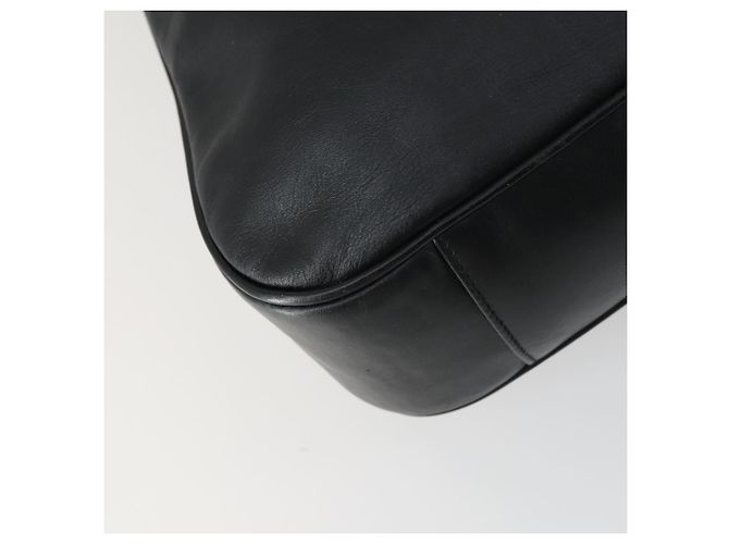 Borsa a Spalla in Pelle Gucci Bamboo 2way Nera Oro 001 1577 2123 Auth kk577 Nero D'oro - vista 19