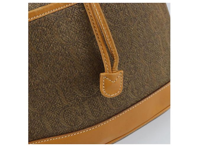 GUCCI Schultertasche aus Canvas Leder Beige Gold Auth ep12266 Golden - Ansicht 10