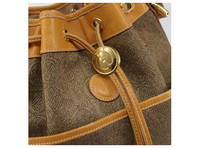 GUCCI Schultertasche aus Canvas Leder Beige Gold Auth ep12266 Golden - Ansicht 17
