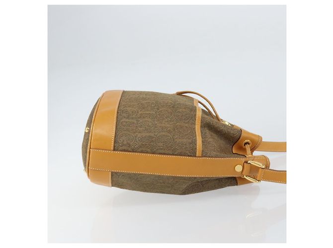 GUCCI Schultertasche aus Canvas Leder Beige Gold Auth ep12266 Golden - Ansicht 3
