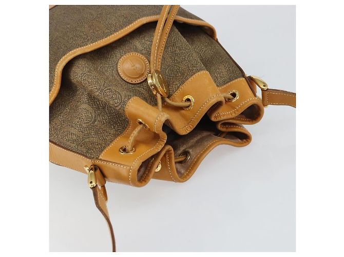 GUCCI Schultertasche aus Canvas Leder Beige Gold Auth ep12266 Golden - Ansicht 6