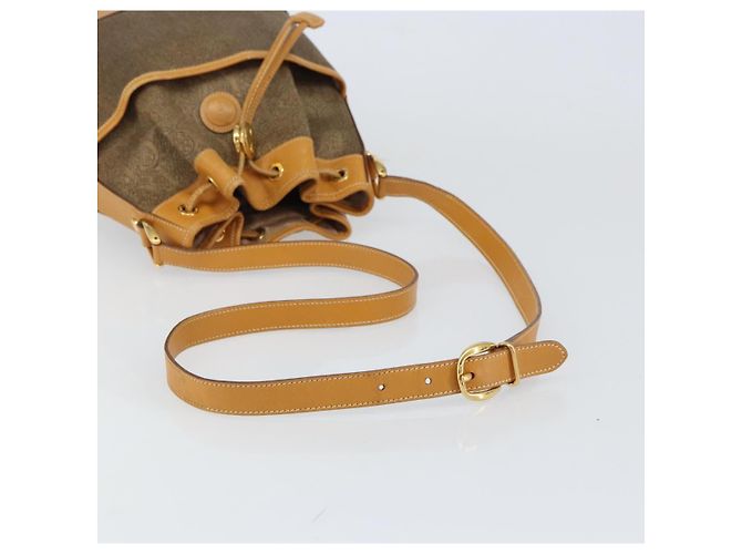 GUCCI Schultertasche aus Canvas Leder Beige Gold Auth ep12266 Golden - Ansicht 7