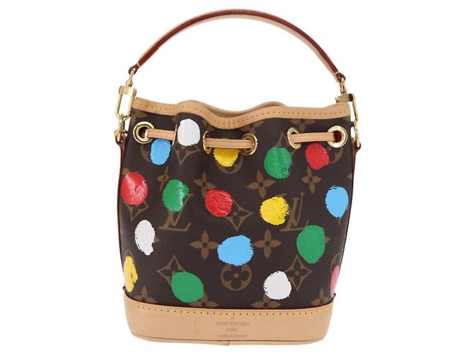 LOUIS VUITTON Borsa a Spalla Nanonoe Monogram Yayoi Kusama M81863 LV Auth 159147SM Monogramma - vista 2