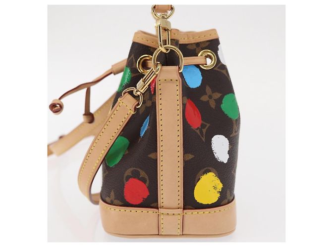 LOUIS VUITTON Borsa a Spalla Nanonoe Monogram Yayoi Kusama M81863 LV Auth 159147SM Monogramma - vista 3