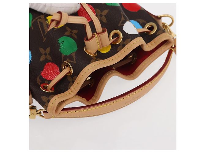 LOUIS VUITTON Borsa a Spalla Nanonoe Monogram Yayoi Kusama M81863 LV Auth 159147SM Monogramma - vista 6