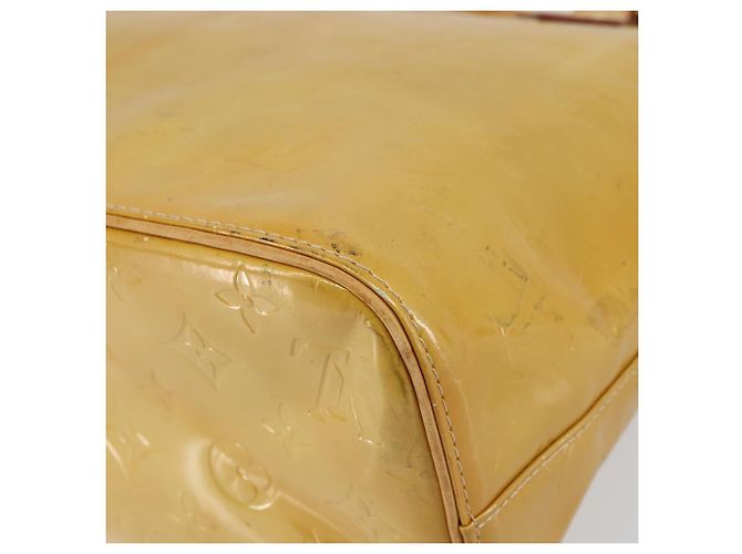 LOUIS VUITTON Borsa a Mano Houston Monogram Vernis Beige M91004 LV Auth 156696 - vista 17