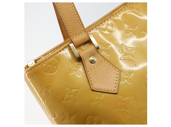 LOUIS VUITTON Borsa a Mano Houston Monogram Vernis Beige M91004 LV Auth 156696 - vista 19