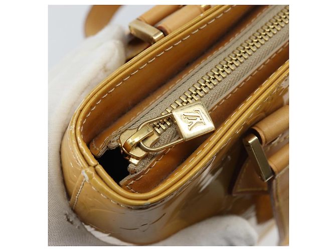 LOUIS VUITTON Borsa a Mano Houston Monogram Vernis Beige M91004 LV Auth 156696 - vista 20