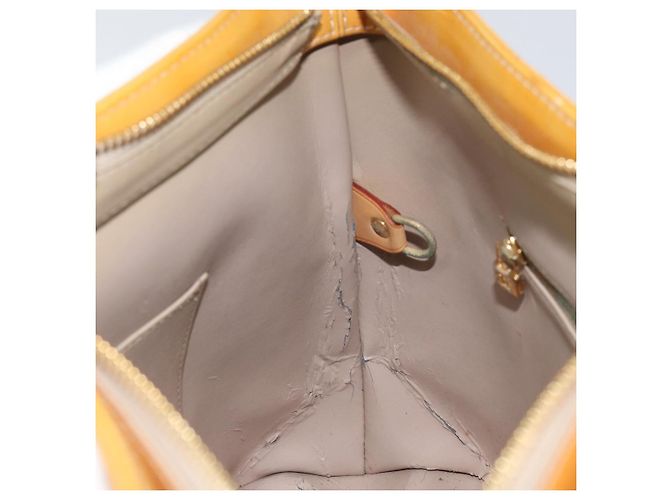 LOUIS VUITTON Borsa a Mano Houston Monogram Vernis Beige M91004 LV Auth 156696 - vista 23