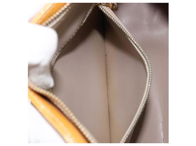 LOUIS VUITTON Borsa a Mano Houston Monogram Vernis Beige M91004 LV Auth 156696 - vista 25